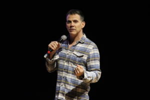 Steve-O performing at The Strand Ballroom & Theatre