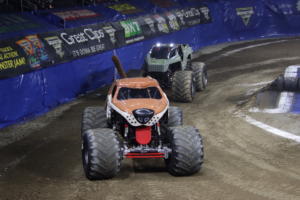 The Monster Jam Triple Threat Series in Providence, RI. at the Dunkin Donuts Center. 