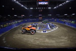 The Monster Jam Triple Threat Series in Providence, RI. at the Dunkin Donuts Center. 