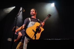 Noah Kahan performed at the Bank of New Hampshire Pavilion