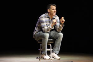 Steve-O performing at The Strand Ballroom & Theatre