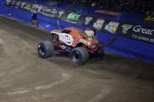 The Monster Jam Triple Threat Series in Providence, RI. at the Dunkin Donuts Center. 