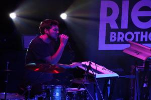 The Ries Brothers performing at Soundcheck Studios in Pembroke, Massachusetts