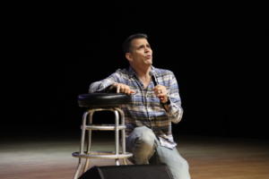 Steve-O performing at The Strand Ballroom & Theatre