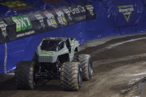 The Monster Jam Triple Threat Series in Providence, RI. at the Dunkin Donuts Center. 