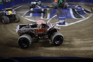 The Monster Jam Triple Threat Series in Providence, RI. at the Dunkin Donuts Center. 