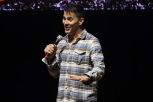 Steve-O performing at The Strand Ballroom & Theatre