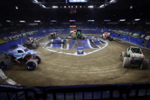 The Monster Jam Triple Threat Series in Providence, RI. at the Dunkin Donuts Center. 