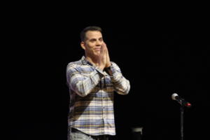 Steve-O performing at The Strand Ballroom & Theatre