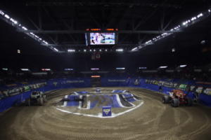 The Monster Jam Triple Threat Series in Providence, RI. at the Dunkin Donuts Center. 