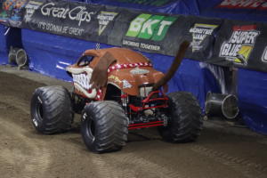 The Monster Jam Triple Threat Series in Providence, RI. at the Dunkin Donuts Center. 