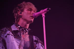 Machine Gun Kelly at the Mohegan Sun Arena on October 31, 2021