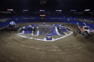 The Monster Jam Triple Threat Series in Providence, RI. at the Dunkin Donuts Center. 