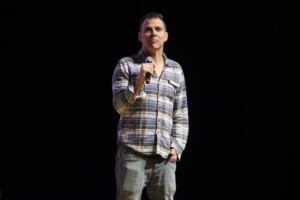 Steve-O performing at The Strand Ballroom & Theatre