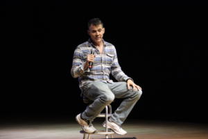 Steve-O performing at The Strand Ballroom & Theatre