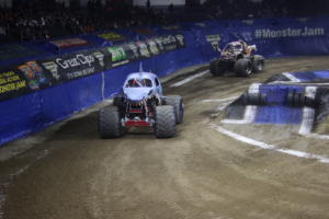 The Monster Jam Triple Threat Series in Providence, RI. at the Dunkin Donuts Center. 