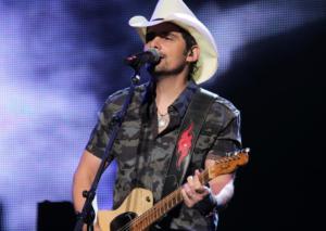 Brad Paisley on his Brad Paisley World Tour at Xfinity Center in Mansfield, MA