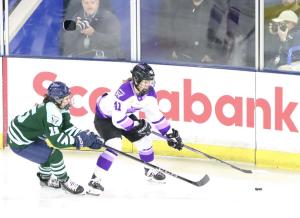 PWHL's Boston Fleet vs Minnesota Frost at the Tsongas Center in Lowell, Massachusetts on 12/4/2024.