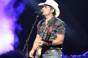 Brad Paisley on his Brad Paisley World Tour at Xfinity Center in Mansfield, MA