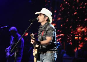 Brad Paisley on his Brad Paisley World Tour at Xfinity Center in Mansfield, MA